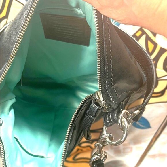 Coach Poppy Perri Leather Shoulder Bag #22421 - Picture 8 of 14